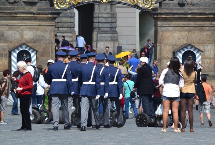 Guards, Segways, short-shorts...you'll see it all here